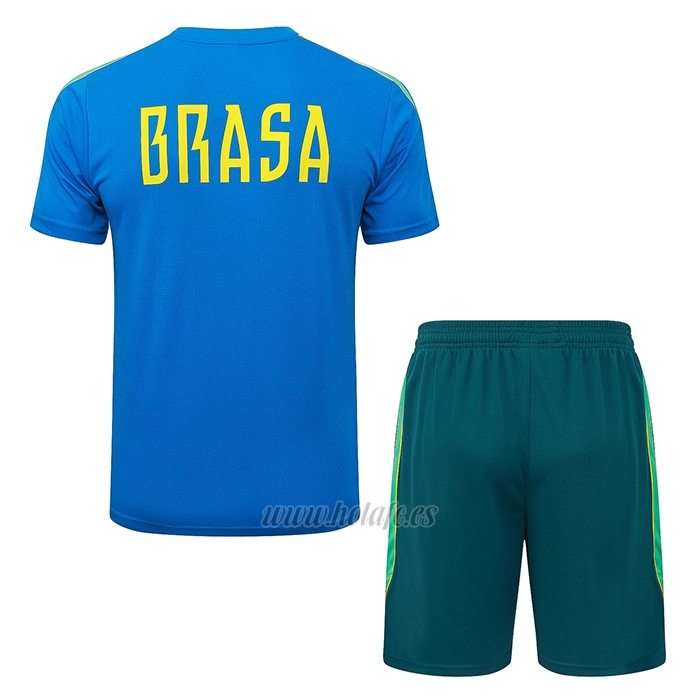 Chandal del Brasil Manga Corta 2026-2027 Azul - Pantalon Corto